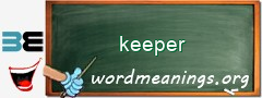 WordMeaning blackboard for keeper